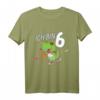 Kinder Dino Geburtstag T-Shirt – Ich bin 6 Jahre Dinosaurier mit Basketball, perfekt für den Geburtstag oder Weihnachten