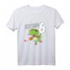 Kinder Dino Geburtstag T-Shirt – Ich bin 6 Jahre Dinosaurier mit Basketball, perfekt für den Geburtstag oder Weihnachten