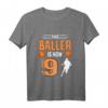 Kinder 9. Geburtstag Basketball T-Shirt - Lustiges Ballershirt für den kleinen Basketballfan zum Geburtstag oder Weihnachten