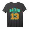 13. Geburtstag Shirt für Jungen Basketball - Lustiges Kinder T-Shirt für den besonderen Tag, perfekt für Teenager und Basketballfans