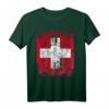 SCHWEIZ Flagge Groß T-Shirt für Damen, Herren und Kinder – Klassisch geschnitten mit doppeltem Saum, perfekt für Schweizer Fans
