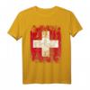 SCHWEIZ Flagge Groß T-Shirt für Damen, Herren und Kinder – Klassisch geschnitten mit doppeltem Saum, perfekt für Schweizer Fans