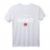 NORWEGEN Berge Flagge T-Shirt für Damen, Herren und Kinder – Klassisch geschnitten, doppelt genähter Saum, ideal für Norwegen-Fans und Reisen