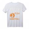Unterschätze niemals ein Mädchen, das Basketball spielt T-Shirt – Motivationsgeschenk für junge Basketballspielerinnen