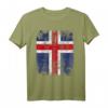 Island Flagge Groß T-Shirt für Damen, Herren & Kinder – Klassisch geschnitten, doppelt genähter Saum
