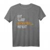 Eat Sleep Basketball Repeat T-Shirt – Geschenk für Fans, Spieler, Trainer & Teamsportler, ideal für Geburtstage, Mutter- und Vatertag
