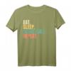 Eat Sleep Basketball Repeat T-Shirt - Vintage Retro Motiv für Basketballfans und Sportbegeisterte