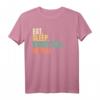 Eat Sleep Basketball Repeat T-Shirt - Vintage Retro Motiv für Basketballfans und Sportbegeisterte