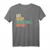 Eat Sleep Basketball Repeat T-Shirt - Vintage Retro Motiv für Basketballfans und Sportbegeisterte