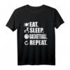 Eat Sleep Basketball T-Shirt – Perfektes Geschenk für Basketballspieler, Fans & Trainer für Weihnachten & Geburtstag