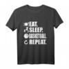 Eat Sleep Basketball T-Shirt – Perfektes Geschenk für Basketballspieler, Fans & Trainer für Weihnachten & Geburtstag
