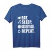 Eat Sleep Basketball T-Shirt – Perfektes Geschenk für Basketballspieler, Fans & Trainer für Weihnachten & Geburtstag