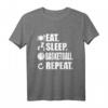 Eat Sleep Basketball T-Shirt – Perfektes Geschenk für Basketballspieler, Fans & Trainer für Weihnachten & Geburtstag