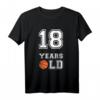 18 Jahre altes Basketball-Geschenk zum 18. Geburtstag T-Shirt – Cooles Geburtstagsdesign für Jungen Basketballfans