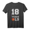 18 Jahre altes Basketball-Geschenk zum 18. Geburtstag T-Shirt – Cooles Geburtstagsdesign für Jungen Basketballfans