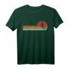 Basketball Sonnenuntergang Sunset Vintage Retro T-Shirt – Lustiges Geschenk für Basketballspieler, Trainer und Fans