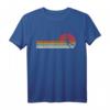 Basketball Sonnenuntergang Sunset Vintage Retro T-Shirt – Lustiges Geschenk für Basketballspieler, Trainer und Fans