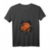 Basketball in mir Design - Lustiges Teamsport-T-Shirt mit V-Ausschnitt für Sportler, Geburtstags- und Weihnachtsgeschenk
