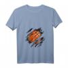 Basketball in mir Design - Lustiges Teamsport-T-Shirt mit V-Ausschnitt für Sportler, Geburtstags- und Weihnachtsgeschenk