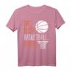 Eat Sleep Basketball Repeat T-Shirt – Lustiges Retro-Basketballgeschenk für Spieler, Trainer & Fans zu Geburtstag, Weihnachten & Thanksgiving