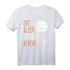 Eat Sleep Basketball Repeat T-Shirt – Lustiges Retro-Basketballgeschenk für Spieler, Trainer & Fans zu Geburtstag, Weihnachten & Thanksgiving