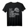 Eat Sleep Basketball Repeat T-Shirt für Männer, Frauen & Kids – Perfektes Geschenk für Basketballfans, Spieler & Trainer