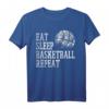 Eat Sleep Basketball Repeat T-Shirt für Männer, Frauen & Kids – Perfektes Geschenk für Basketballfans, Spieler & Trainer