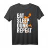 Eat Sleep Basketball T-Shirt für Basketballspieler & Fans – Cooles Geschenk für Geburtstage, Weihnachten & Feiertage mit Dunk & Korbwurf Motiv