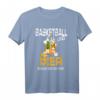 Basketball und Bier darum bin ich hier Trikot Korbball T-Shirt – Lustiges Geschenk für Basketballspieler, Trainer & Fans