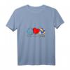 Damen Peace Love Volleyball T-Shirt mit V-Ausschnitt – Lustiges Beachvolleyball Design für Volleyballfans & Trainer