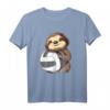 Niedliches Baby Faultier mit Volleyball T-Shirt – Perfektes Geschenk für Volleyballkinder, Teams & Trainer
