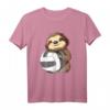 Niedliches Baby Faultier mit Volleyball T-Shirt – Perfektes Geschenk für Volleyballkinder, Teams & Trainer