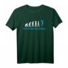 Damen Volleyball T-Shirt Beachvolleyball Evolution – Lustiges Geschenk für Frauen, Mädchen, Trainer und Volleyballfans