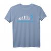 Damen Volleyball T-Shirt Beachvolleyball Evolution – Lustiges Geschenk für Frauen, Mädchen, Trainer und Volleyballfans