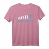 Damen Volleyball T-Shirt Beachvolleyball Evolution – Lustiges Geschenk für Frauen, Mädchen, Trainer und Volleyballfans