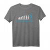 Damen Volleyball T-Shirt Beachvolleyball Evolution – Lustiges Geschenk für Frauen, Mädchen, Trainer und Volleyballfans