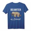 Faultier Beamter auf Lebenszeit T-Shirt - Lustiges Geschenk zur Verbeamtung für Beamte, Lehrer, Polizisten und Staatsdiener