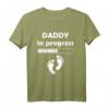 Herren Papa im Werden - Papa In Bearbeitung T-Shirt für den ersten Vatertag & frischgebackene Väter mit Spruch