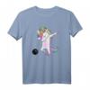 Lustiges Einhorn Bowling T-Shirt für Kinder - DAB Dance Sport Design, Perfekt für Geburtstag, Party & Weihnachten