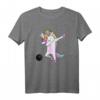 Lustiges Einhorn Bowling T-Shirt für Kinder - DAB Dance Sport Design, Perfekt für Geburtstag, Party & Weihnachten