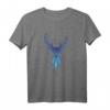 Hirsch Reh Polygon Art T-Shirt - Geometrisches Tierdesign in Blau für Jäger, Tierliebhaber und Geschenkideen für alle Anlässe