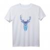 Hirsch Reh Polygon Art T-Shirt - Geometrisches Tierdesign in Blau für Jäger, Tierliebhaber und Geschenkideen für alle Anlässe