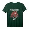Viel Hilft Viel Bodybuilder T-Shirt – Lustiges Fitness- und Kraftsport Motiv für Gym, Workout & Muskelaufbau, ideales Geschenk für Pumper & Fitnessfreaks