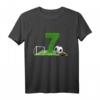 Kinder 7. Geburtstag Junge Fußball T-Shirt - Cooles Geburtstagsoutfit für kleine Fußballfans und -spieler