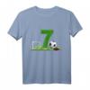Kinder 7. Geburtstag Junge Fußball T-Shirt - Cooles Geburtstagsoutfit für kleine Fußballfans und -spieler