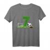 Kinder 7. Geburtstag Junge Fußball T-Shirt - Cooles Geburtstagsoutfit für kleine Fußballfans und -spieler