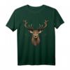 Hirsch Geweih Jäger Wandern Geschenk - Lässiges Hirschmotiv T-Shirt für Jäger, Wanderer & Naturfreunde, Vintage Look für Outdoor & Camping