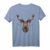 Hirsch Geweih Jäger Wandern Geschenk - Lässiges Hirschmotiv T-Shirt für Jäger, Wanderer & Naturfreunde, Vintage Look für Outdoor & Camping