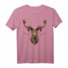 Hirsch Geweih Jäger Wandern Geschenk - Lässiges Hirschmotiv T-Shirt für Jäger, Wanderer & Naturfreunde, Vintage Look für Outdoor & Camping