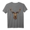 Hirsch Geweih Jäger Wandern Geschenk - Lässiges Hirschmotiv T-Shirt für Jäger, Wanderer & Naturfreunde, Vintage Look für Outdoor & Camping